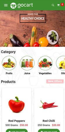 online Grocery app