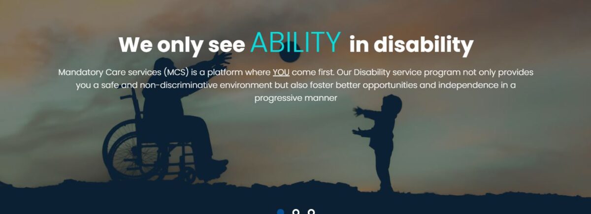 Disability Care Services Website Development